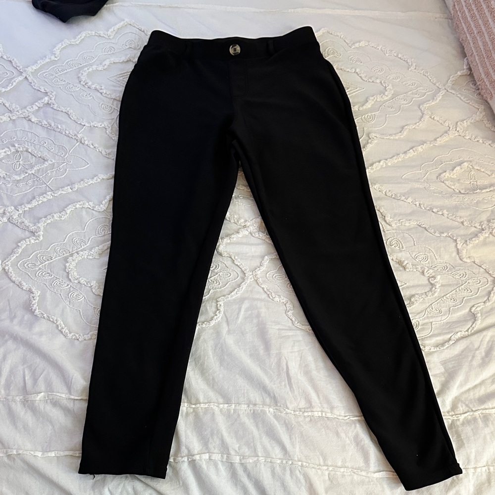Men's Black Tailored Stretch Dress Pants